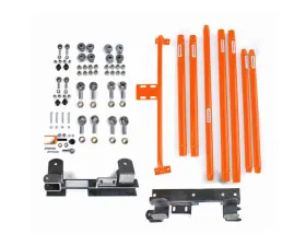 Steinjager Chrome Moly Tubing Long Arm Travel Kit (Fluorescent Orange) Jeep Wrangler TJ AT 1997-2002