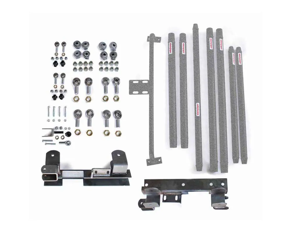 Steinjager DOM Tubing Long Arm Travel Kit Gray Hammertone Jeep Wrangler TJ AT 1997-2002 - J0046037