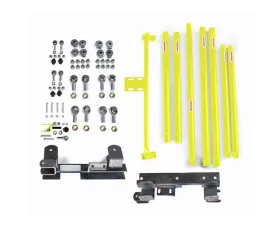 Steinjager Chrome Moly Tubing Long Arm Travel Kit (Lemon Peel) Jeep Wrangler TJ AT 1997-2002