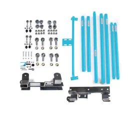 Steinjager Chrome Moly Tubing Long Arm Travel Kit (Playboy Blue) Jeep Wrangler TJ AT 1997-2002