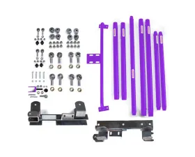 Steinjager Chrome Moly Tubing Long Arm Travel Kit (Sinbad Purple) Jeep Wrangler TJ AT 1997-2002