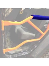 Steinjager Doors, Tubular, Arm Rest Wrangler JK 2007-2018 Rear Blue                                     - J0046105 - Image 2