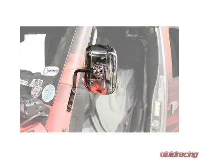 Steinjager Mirror Wrangler JK 2007-2018 A Pillar Mounted Black - J0044986