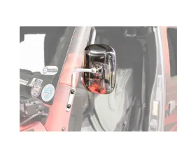 Steinjager Mirror Wrangler JK 2007-2018 A Pillar Mounted Cloud White