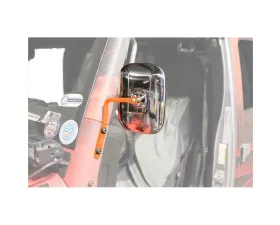 Steinjager Mirror Wrangler JK 2007-2018 A Pillar Mounted Fluorescent Orange