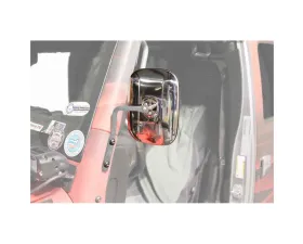 Steinjager Mirror Wrangler JK 2007-2018 A Pillar Mounted Gray Hammertone