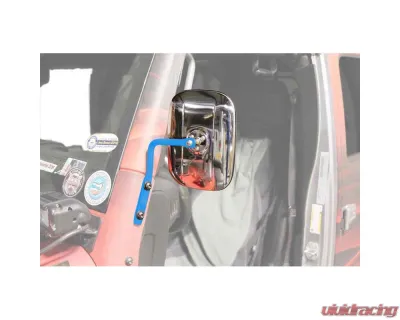 Steinjager Mirror Wrangler JK 2007-2018 A Pillar Mounted Playboy Blue - J0044990