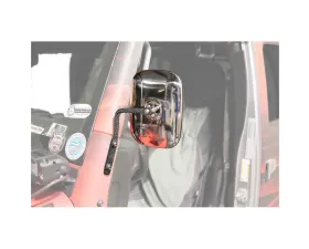 Steinjager Mirror Wrangler JK 2007-2018 A Pillar Mounted Texturized Black