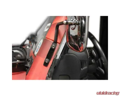 Steinjager Mirror Wrangler JK 2007-2018 A Pillar Mounted Fluorescent Orange - J0044987