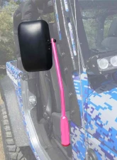 Steinjager Mirror Gladiator JT 2019 Door Hinge Mounted Poly Isolated Hot Pink                                     - J0048933 - Image 4