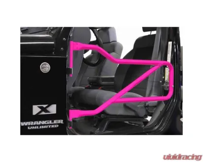 Steinjager Doors, Tubular Wrangler JK 2007-2018 Hot Pink Front Doors - J0046381