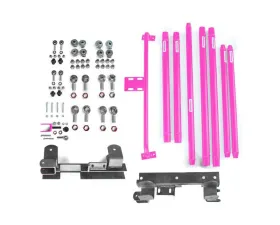Steinjager Chrome Moly Tubing Long Arm Travel Kit (Hot Pink) Jeep Wrangler TJ AT 1997-2002