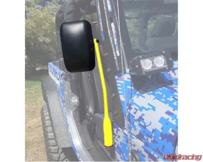 Steinjager Mirror Gladiator JT 2019 Door Hinge Mounted Poly Isolated Neon Yellow - J0048931