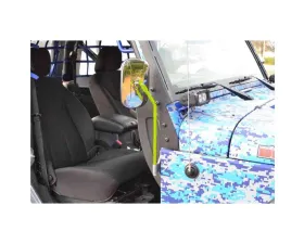 Steinjager Mirror Wrangler JK 2007-2018 Door Hinge Mounted Value Kit Gecko Green