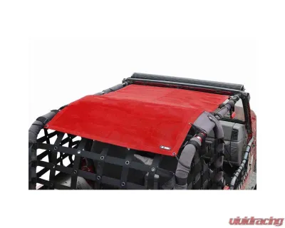 Steinjager Tops, Fabric Teddy Wrangler TJ 1997-2006 Solar Screen Red Full Length - J0045993