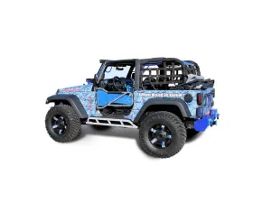 Steinjager Rock Sliders Wrangler JK 2007-2018 2 Door Bare Knuckles Style Cloud White