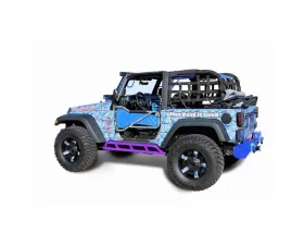 Steinjager Rock Sliders Wrangler JK 2007-2018 2 Door Bare Knuckles Style Sinbad Purple