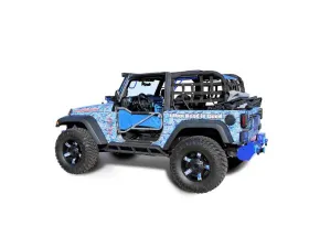 Steinjager Rock Sliders Wrangler JK 2007-2018 2 Door Bare Knuckles Style Texturized Black