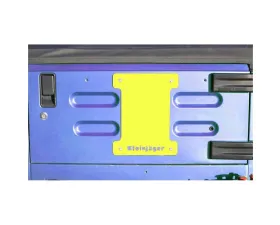 Steinjager Spare Tire Carrier Delete Plate Wrangler TJ 1997-2006 Neon Yellow