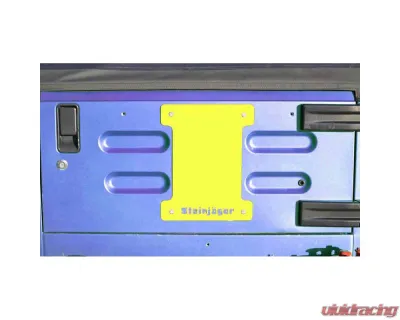 Steinjager Spare Tire Carrier Delete Plate Wrangler TJ 1997-2006 Neon Yellow - J0046385