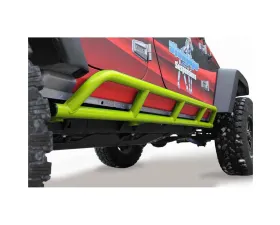 Steinjager Rock Sliders Wrangler JK 2007-2018 4 Door Bare Knuckles Style Gecko Green