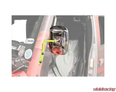 Steinjager Mirror Wrangler JK 2007-2018 A Pillar Mounted Gecko Green - J0046734