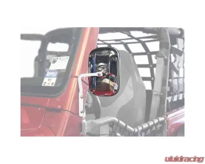 Steinjager Mirror Wrangler TJ 1997-2006 A Pillar Mounted Cloud White - J0047294