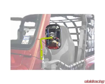 Steinjager Mirror Wrangler TJ 1997-2006 A Pillar Mounted Gecko Green - J0047296