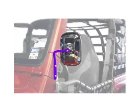 Steinjager Mirror Wrangler TJ 1997-2006 A Pillar Mounted Sinbad Purple