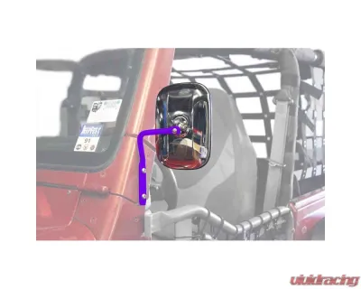 Steinjager Mirror Wrangler TJ 1997-2006 A Pillar Mounted Sinbad Purple - J0047293