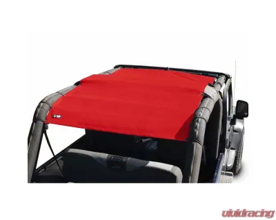 Steinjager Tops, Fabric Teddy Wrangler TJ 2004-2006 Wrangler LJ Red Full Length - J0046876
