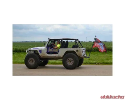 Steinjager Flag Holder Hot Pink Jeep Wrangler JL 2018-2021 - J0050074