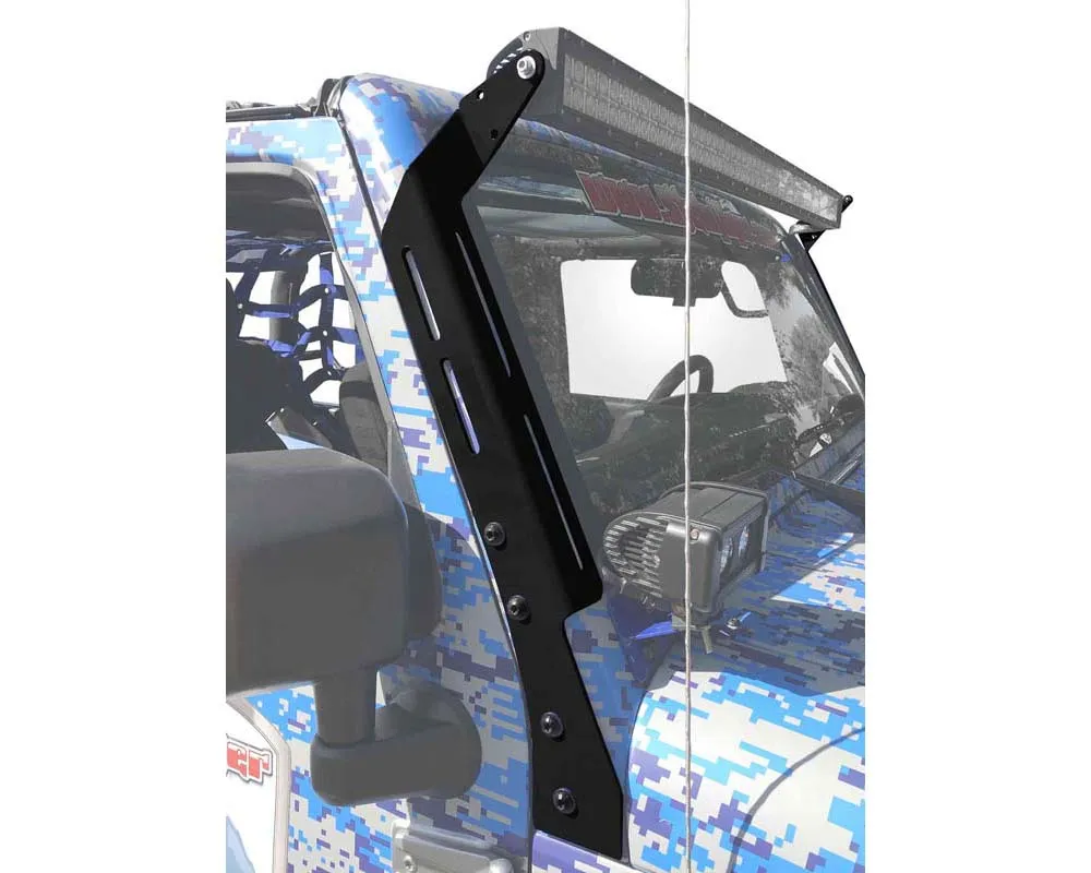 Steinjager LED Lights and Brackets Wrangler JK 2007-2018 A-Pillar Mount Brackets Only Bare - J0047358