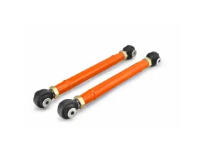 Steinjager Control Arms, Front Lower Wrangler TJ 1997-2006 Double Adjustable, Heim Style 0-6 Inch Lift Fluorescent Orange