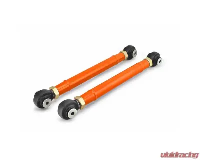 Steinjager Control Arms, Front Lower Wrangler TJ 1997-2006 Double Adjustable, Heim Style 0-6 Inch Lift Fluorescent Orange - J0047317