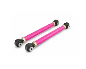 Steinjager Control Arms, Front Lower Wrangler TJ 1997-2006 Double Adjustable, Heim Style 0-6 Inch Lift Hot Pink