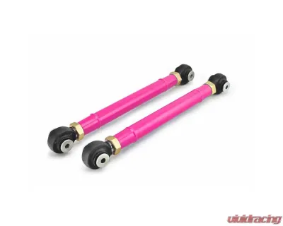 Steinjager Control Arms, Front Lower Wrangler TJ 1997-2006 Double Adjustable, Heim Style 0-6 Inch Lift Hot Pink - J0047332