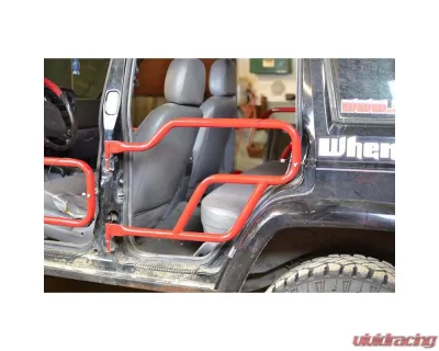 Steinjager Doors, Tubular Cherokee XJ 1997-2001 Do It Yourself, Bare Rear Doors 4 Door Model - J0047855