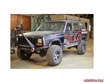 Steinjager Doors, Tubular Cherokee XJ 1997-2001 Do It Yourself, Bare Front Doors 4 Door Model - J0047644