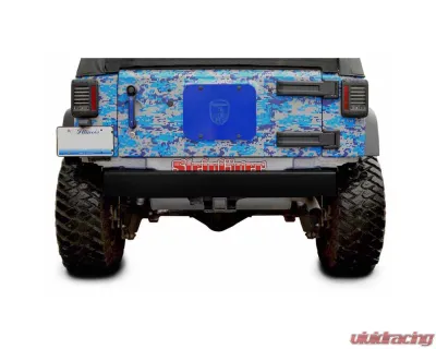 Steinjager Bumper, Rear Wrangler JK 2007-2018 Cap Style Black - J0047860