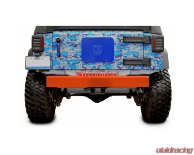 Steinjager Bumper, Rear Wrangler JK 2007-2018 Cap Style Fluorescent Orange - J0047861