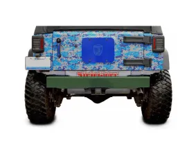 Steinjager Bumper, Rear Wrangler JK 2007-2018 Cap Style Locas Green