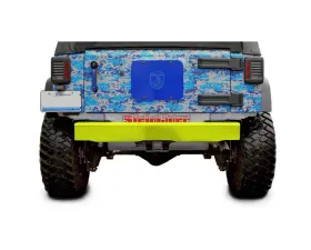 Steinjager Bumper, Rear Wrangler JK 2007-2018 Cap Style Neon Yellow