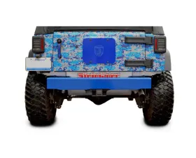 Steinjager Bumper, Rear Wrangler JK 2007-2018 Cap Style Playboy Blue