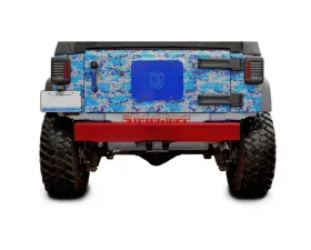 Steinjager Bumper, Rear Wrangler JK 2007-2018 Cap Style Red Baron