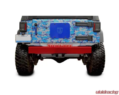 Steinjager Bumper, Rear Wrangler JK 2007-2018 Cap Style Red Baron - J0047862