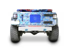 Steinjager Bumper, Rear Wrangler JK 2007-2018 Cap Style with D-Ring Mounts Cloud White
