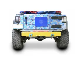 Steinjager Bumper, Rear Wrangler JK 2007-2018 Cap Style with D-Ring Mounts Lemon Peel