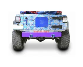 Steinjager Bumper, Rear Wrangler JK 2007-2018 Cap Style with D-Ring Mounts Sinbad Purple
