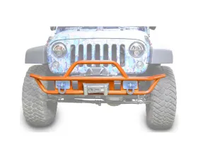Steinjager Bumper, Front, Tube Wrangler JK 2007-2018 Fluorescent Orange